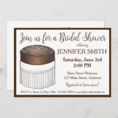 Soufflé-Brautparty Einladung (Vorne/Hinten)