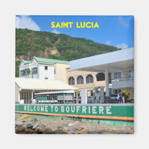 Soufriere Heilige Lucia Magnet