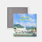Soufriere Saint Lucia Magnet (Vorderseite/Rückseite)