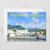 Soufriere Saint Lucia Postkarte (Vorne/Hinten)