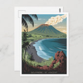Soufrière Saint Vincent Vintag Postkarte (Vorne/Hinten)