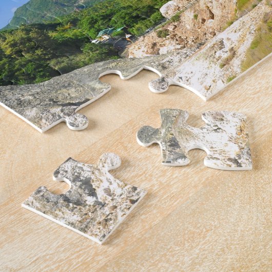 Soufriere Vulkan in St Lucia Puzzle (Seite)