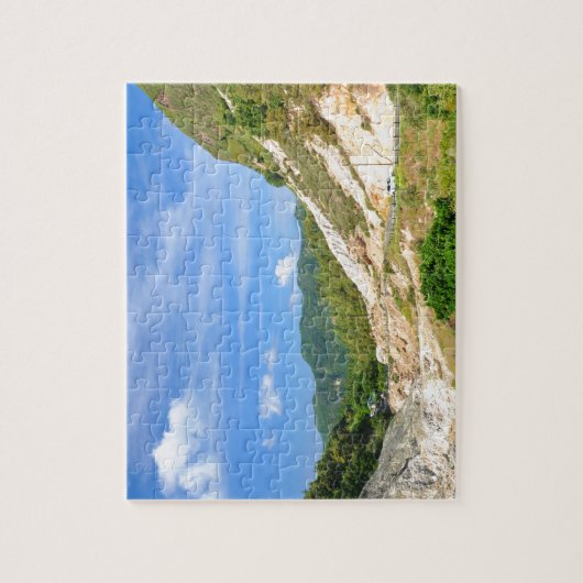 Soufriere Vulkan in St Lucia Puzzle (Vertikal)