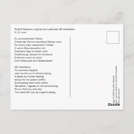 Soul 10 postkarte (Rückseite)