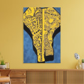 Soul Afrikas Leinwanddruck (Insitu (Wohnzimmer))