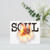 SOUL am Feuer Postkarte (Stehend Vorderseite)