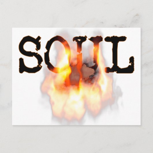 SOUL am Feuer Postkarte (Vorderseite)