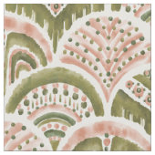 SOUL ARMOR Boho Blush Gold Meerjungfrau Scallop Stoff (Nahaufnahme)