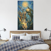 Soul Awakening | Stretched Canvas Leinwanddruck (Insitu (Schlafzimmer))