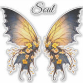 Soul Butterfly Aufkleber (Vorderseite)