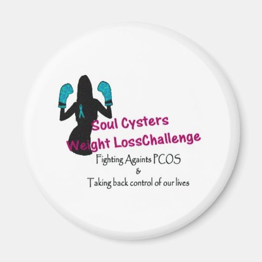 Soul Cysters Gewichtsverlust Herausforderung Magnet (Vorne)