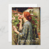 Soul der Rose CC0738 Pre-Raphaelite Postkarte (Vorne/Hinten)