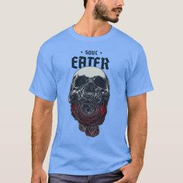 SOUL EATER Schädel und Rote Rose | T-Shirt