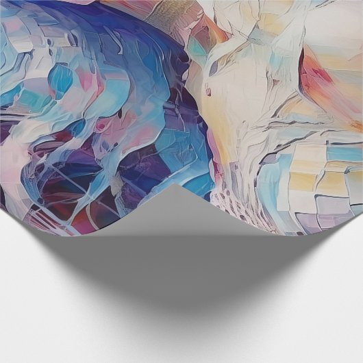 Soul einer Engel-, Pastellpapier-Collage Geschenkpapier (Ecke)