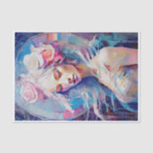 Soul einer Engel-, Pastellpapier-Collage Seidenpapier (Vorderseite)