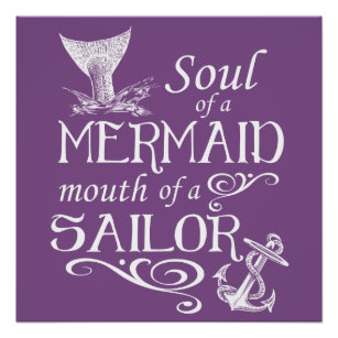 Soul einer Meerjungfrau, Mündung eines Seeleuten Poster