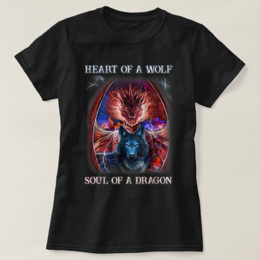 Soul eines Drachen - Cooler Drache - Würfel T-Shirt (Design vorne)