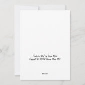 Soul eines Hundes Feiertagskarte (Rückseite)