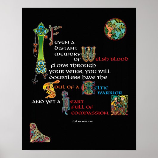 Soul eines keltischen Kriegerposters Poster (Vorne)