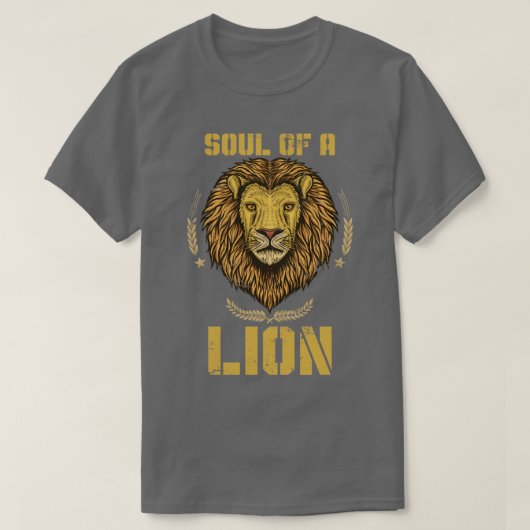 Soul eines Löwen T-Shirt (Design vorne)