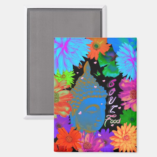 Soul Food Buddha Garden Magnet (Vorderseite/Rückseite)