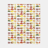 Soul Food Favorites Feinschmecker Südliche Küche Fleecedecke (Vorderseite)