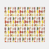 Soul Food Favorites Feinschmecker Südliche Küche Fleecedecke (Vorderseite (Horizontal))