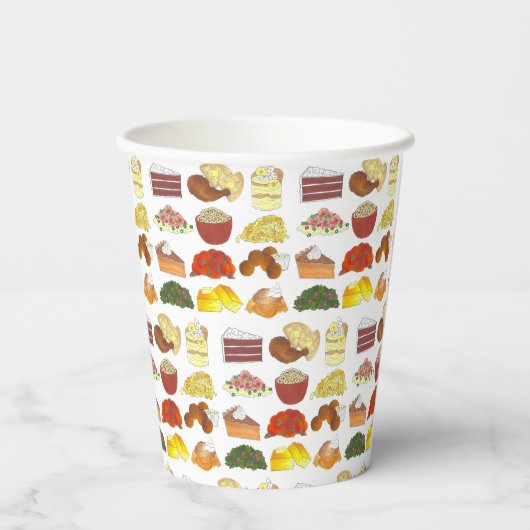 Soul Food Favorites Feinschmecker Südliche Küche Pappbecher (Rückseite)