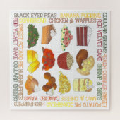 Soul Food Favorites Feinschmecker Südliche Küche Puzzle (Horizontal)