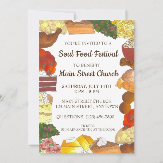 Soul Food Festival - Parco delle camelie Einladung (Vorderseite)