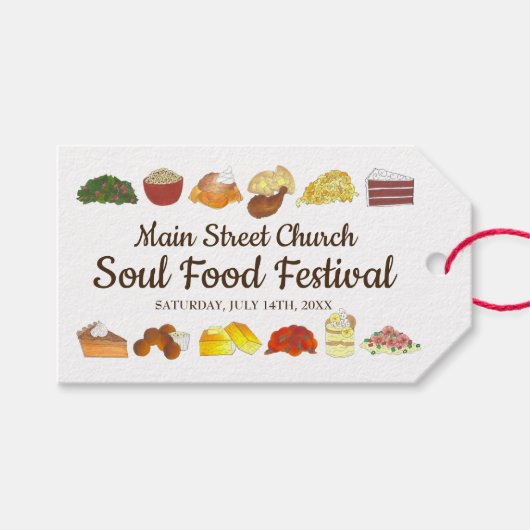 Soul Food Festival - Parco delle Cuisine Geschenkanhänger (Vorderseite (Horizontal))