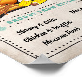 Soul Food Party Sign Poster (Ecke)