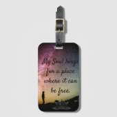 Soul Free Acrylic Luggage Tag Gepäckanhänger (Vorderseite Vertikal)