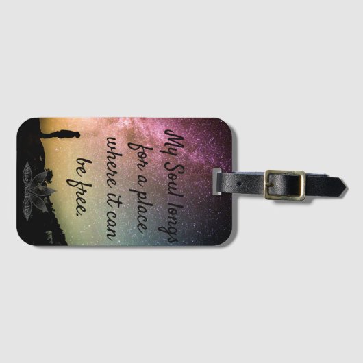 Soul Free Acrylic Luggage Tag Gepäckanhänger (Vorderseite (Horizontal))