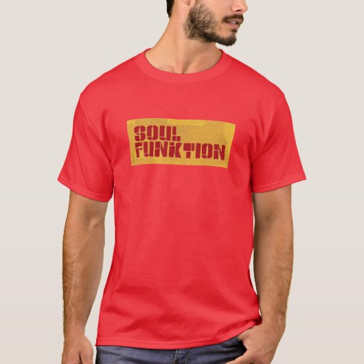 SOUL FUNKTION Block-Rot T-Shirt (Vorderseite)