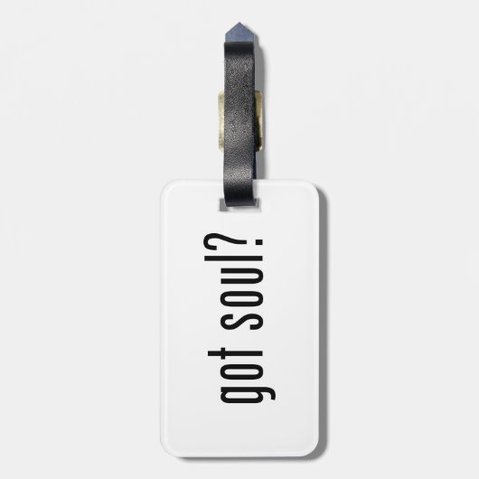 Soul got? gepäckanhänger (Rückseite vertikal)