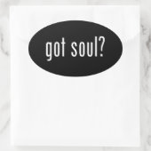 Soul got? ovaler aufkleber (Tasche)
