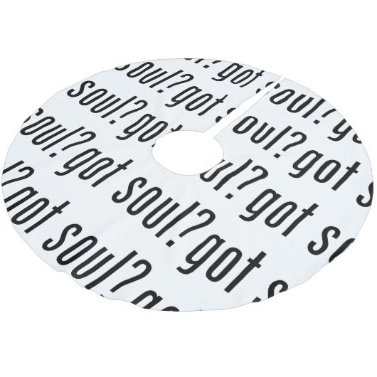 Soul got? polyester weihnachtsbaumdecke (Schrägansicht)