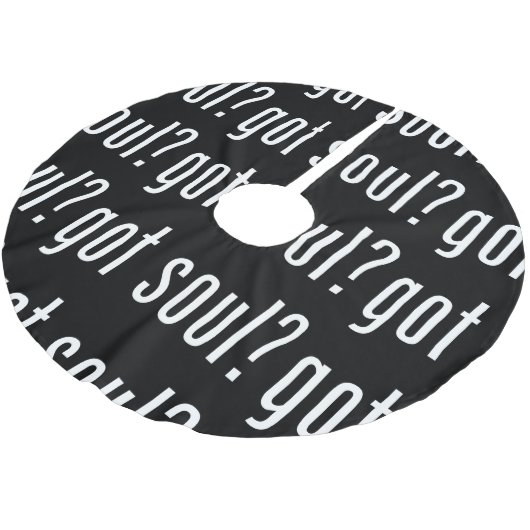 Soul got? polyester weihnachtsbaumdecke (Schrägansicht)