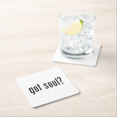 Soul got? rechteckiger pappuntersetzer (Vor Ort)