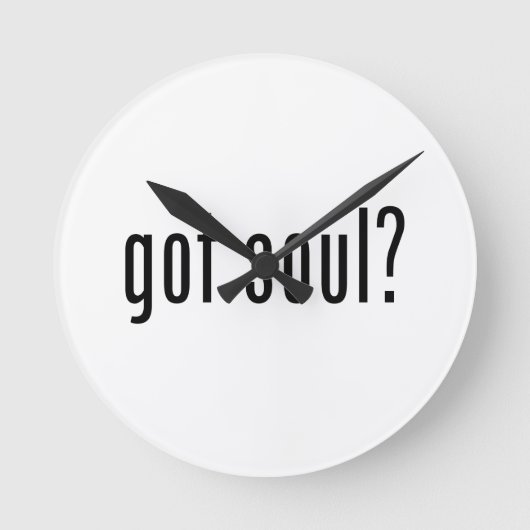 Soul got? runde wanduhr (Vorderseite)