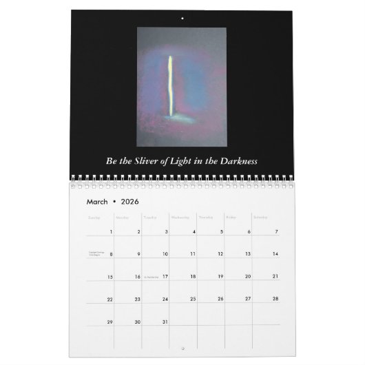 Soul-heilende Kunst-Kalender Kalender (Mär 2026)