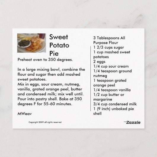 Soul im Südstil Postkarte (Rückseite)