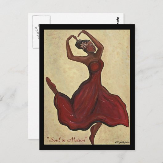 Soul in der Postkarte (Vorne/Hinten)