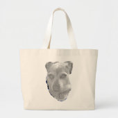 Soul in the Scruff – Emotional Dog Portrait Tote  Jumbo Stoffbeutel (Vorne)