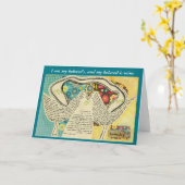 Soul-Kamerad, Hochzeit, Jahrestag, hebräische Karte (Gelbe Blume)