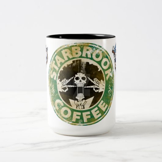 🎸Soul King Pirate Mug | Musical Skeleton ☕. Zweifarbige Tasse (Mittel)