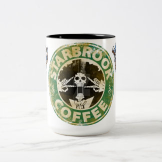 🎸Soul King Piraten-Tasse | Musikalischer Skelett  Zweifarbige Tasse