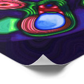 Soul Kollision Originale Abstrakte Kunst Poster (Ecke)