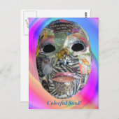 Soul kommt in allen Farbmasken Postkarte (Vorne/Hinten)